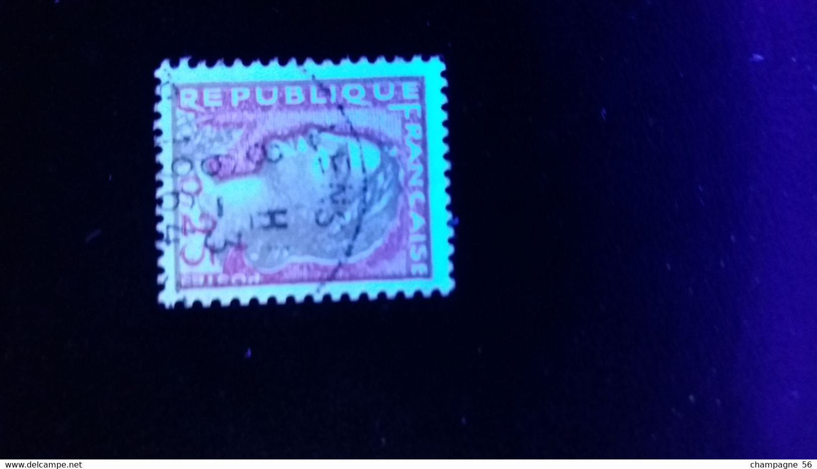 1960 N° 1263  OBLITERE  COULEUR ROUGE 0,25 DEFECTUEUSE 6.3.1964 ( SCANNE 3 PAS A VENDRE - Used Stamps