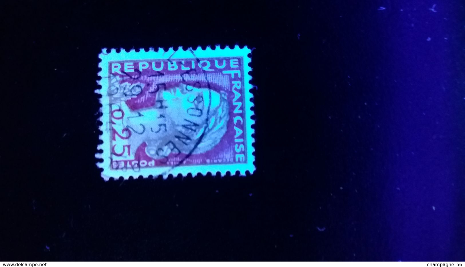 1960 N° 1263  OBLITERE  COULEUR ROUGE ET GRIS 29.12.1964  ( SCANNE 3 PAS A VENDRE - Used Stamps