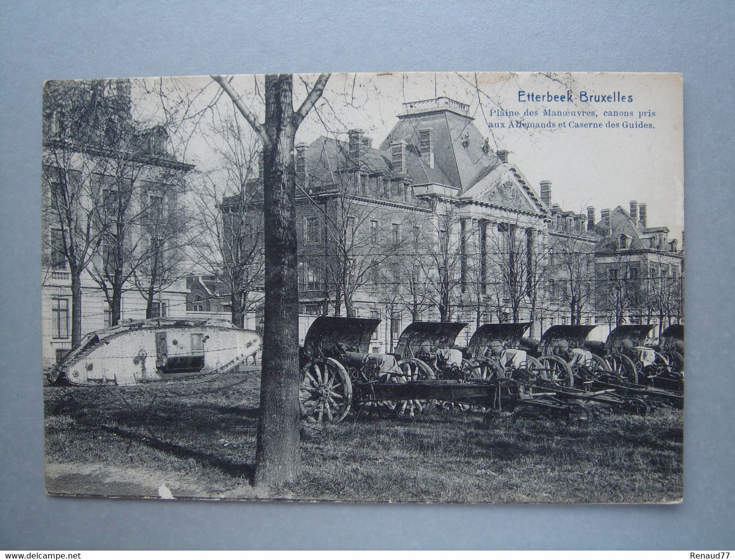 Etterbeek - Bruxelles - Plaine Des Manoeuvres, Canons Pris Aux Allemands Et Caserne Des Guides - Etterbeek