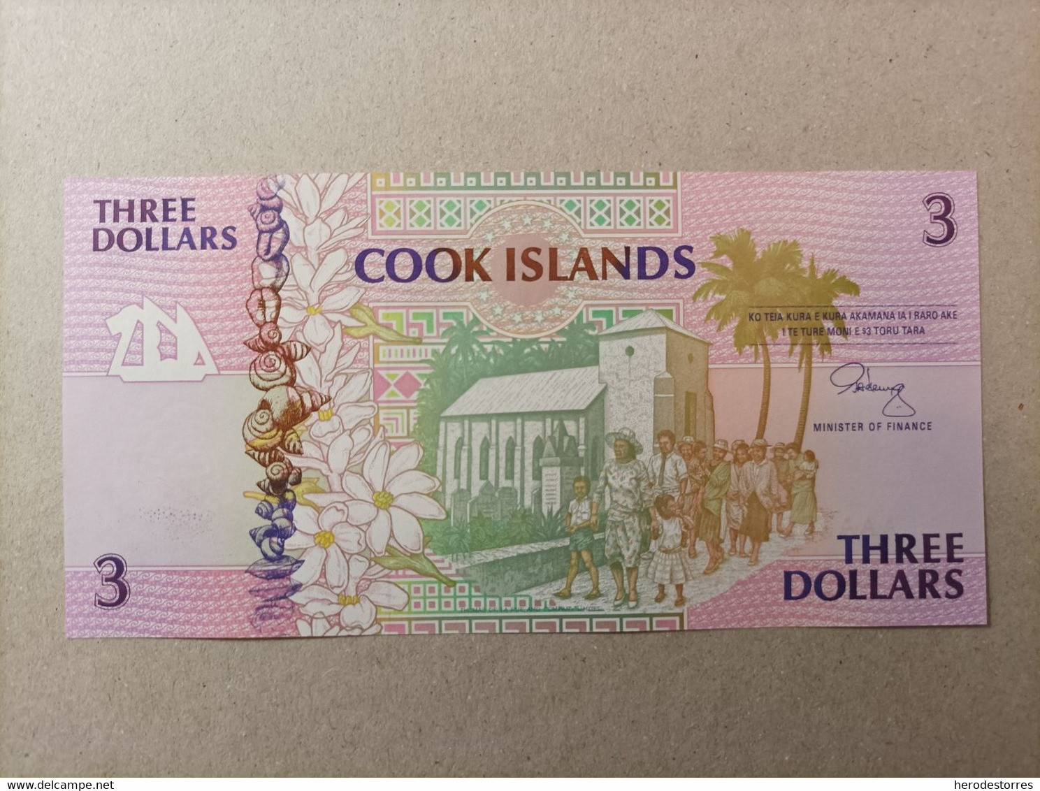 Billete De Las Islas Cook, Serie AAA, Año 1992, UNC - Cookeilanden