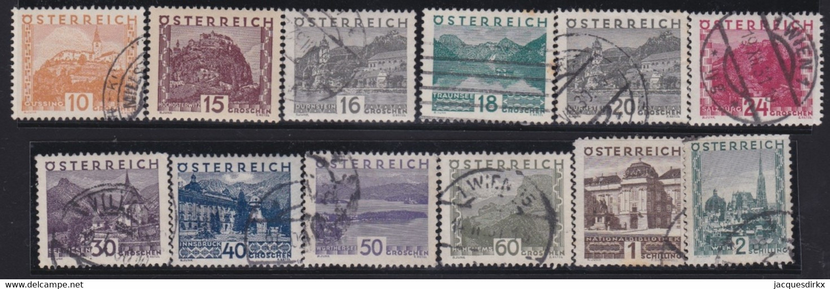 Österreich   .    Y&T    .    378/389        .    O  (379: O)   .     Gestempelt - Used Stamps