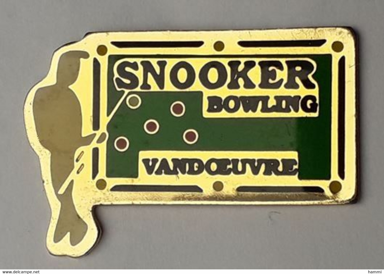 C38 Pin's SNOOKER BOWLING BILLARD VANDOEUVRE LES NANCY MEURTHE MOSELLE Achat Immédiat - Bowling