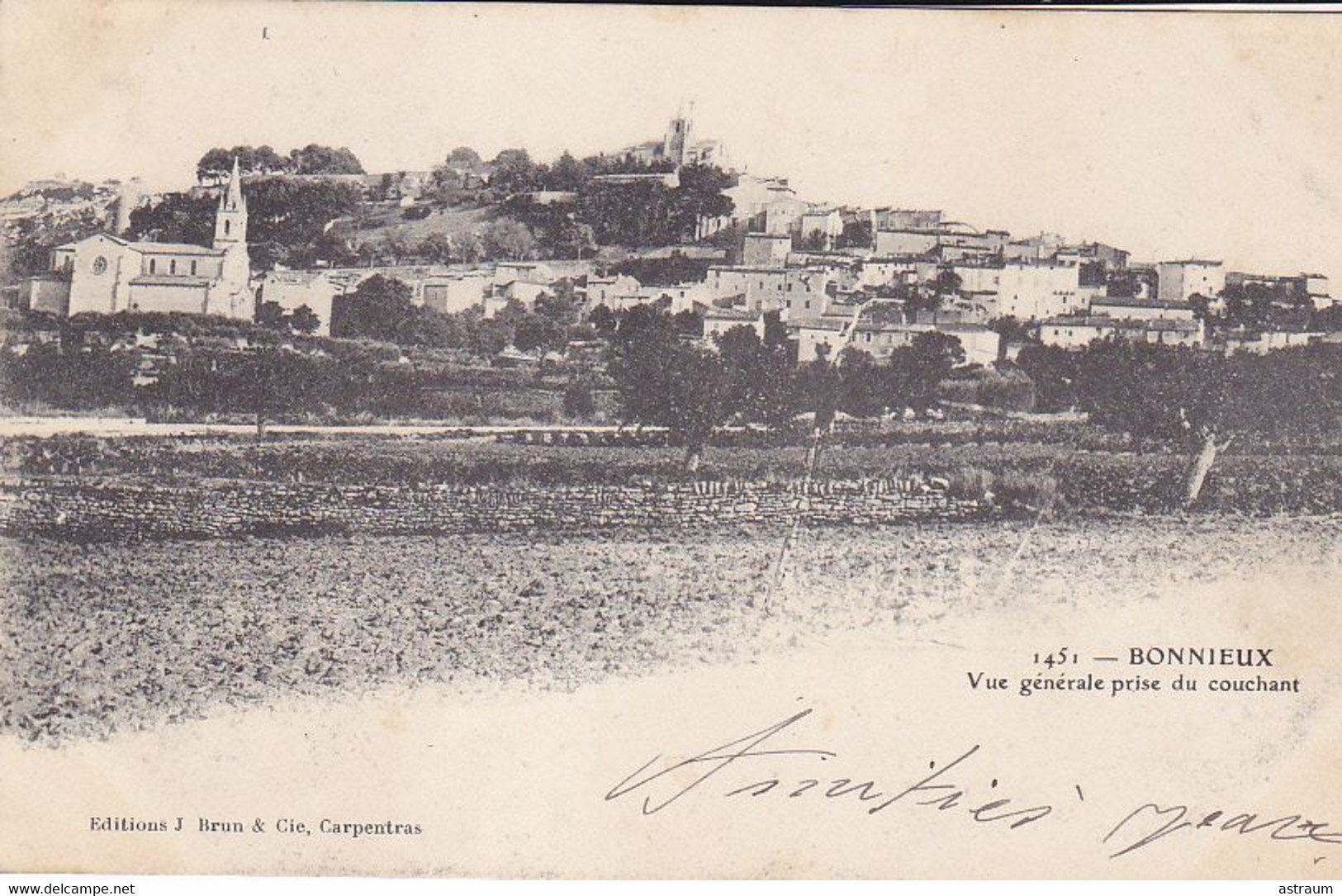 Cpa -84 - Bonnieux - Vue Generale Prise Du Couchant -edi Brun N°1451 - Bonnieux