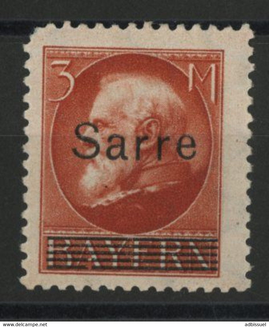 SARRE SAAR N° 29 Cote 160 € Neuf * (MH) Signé A. BRUN Voir Description - Ongebruikt