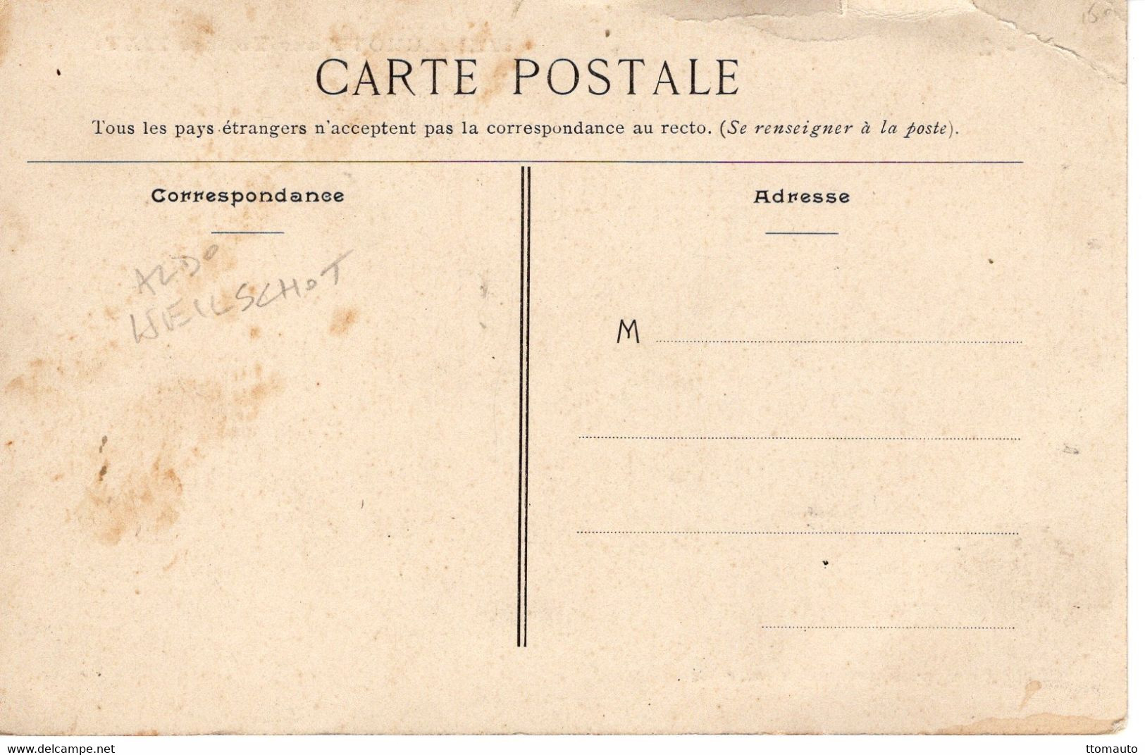 Grand Prix De L'ACF - Circuit De Sarthe 1906 - Pilote Aldo Weilschott Sur Voiture Fiat  -   CPA - Grand Prix / F1