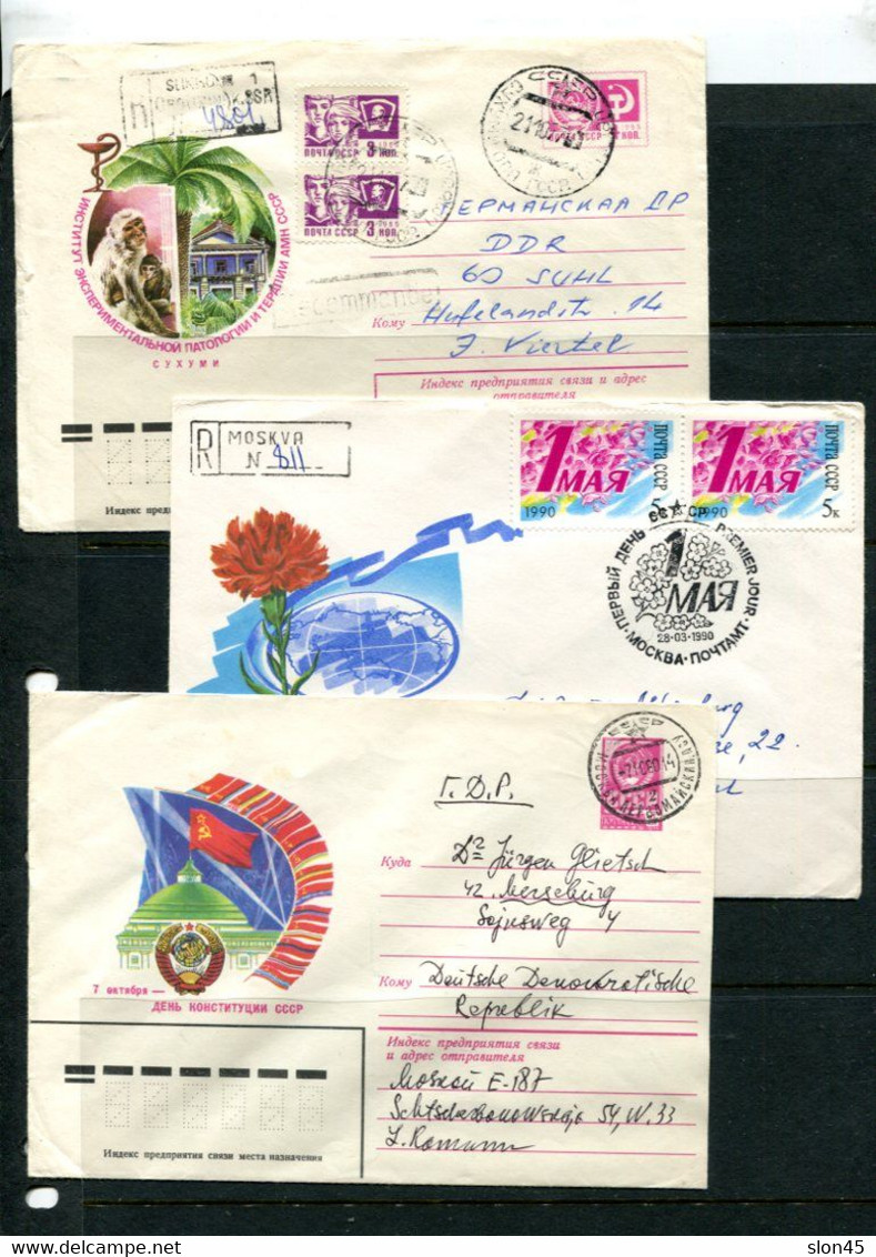 Russia Collection Of Covers&PS Cards To Germany DDR Used  14164 - Verzamelingen