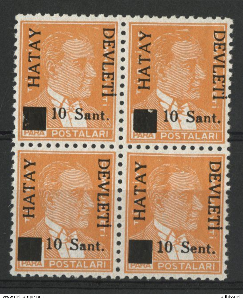 SANDJAK D'ALEXANDRETTE ET HATAY N° 17A VARIETE DE SURCHARGE "Sent" Au Lieu De "Sant" Neuf ** (MNH) - 1934-39 Sandjak D'Alexandrette & Hatay