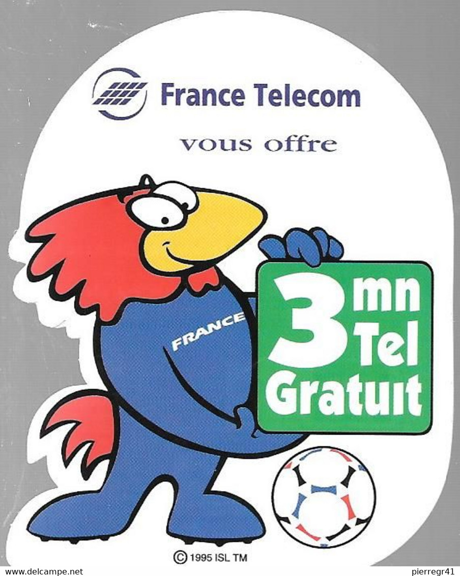 TICKET-TELEPHONE-PRIVE-FRANCE-TK-PR1c-FOOTIX-3MN -V°Série- N°B041807B-GRATTE-TBE/RARE - Biglietti FT