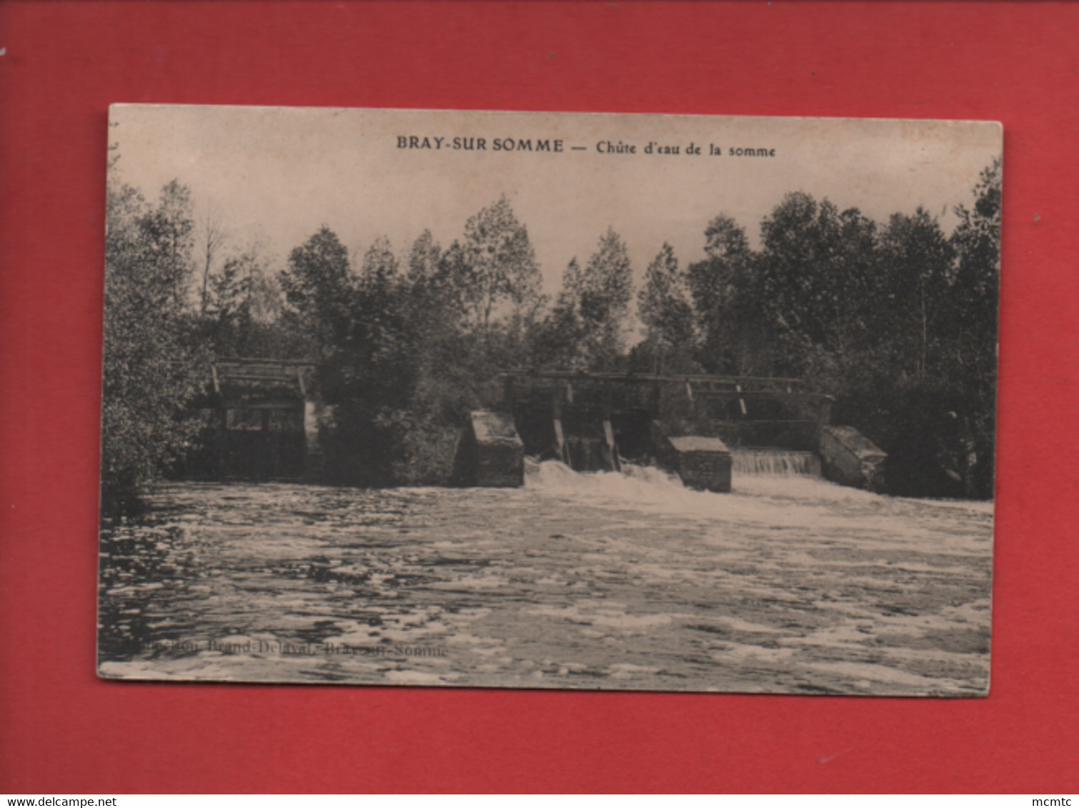 CPA  -  Bray Sur Somme - Chute D'eau De La Somme - Bray Sur Somme