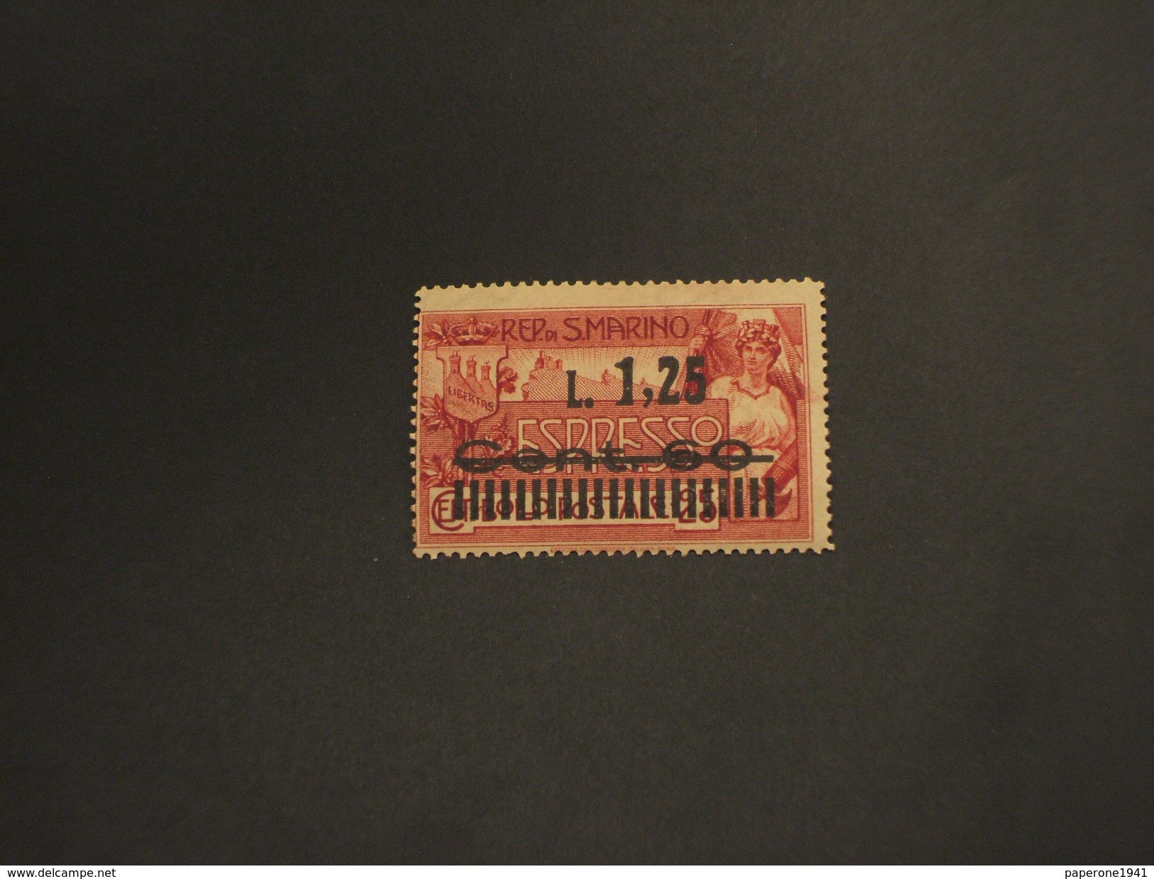 SAN MARINO - ESPRESSI - 1927 VEDUTA  1,25su60su25 - NUOVO(++) - Express Letter Stamps