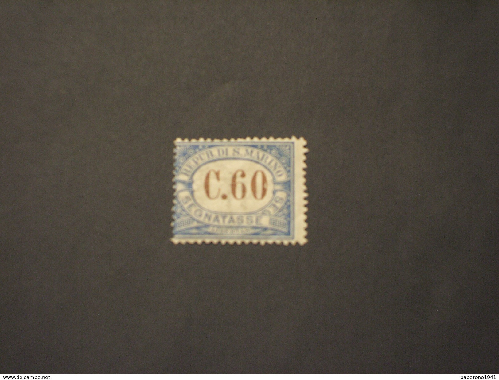 SAN MARINO - TASSE - 1925 CIFRA  60 C. - NUOVO(++) - Timbres-taxe