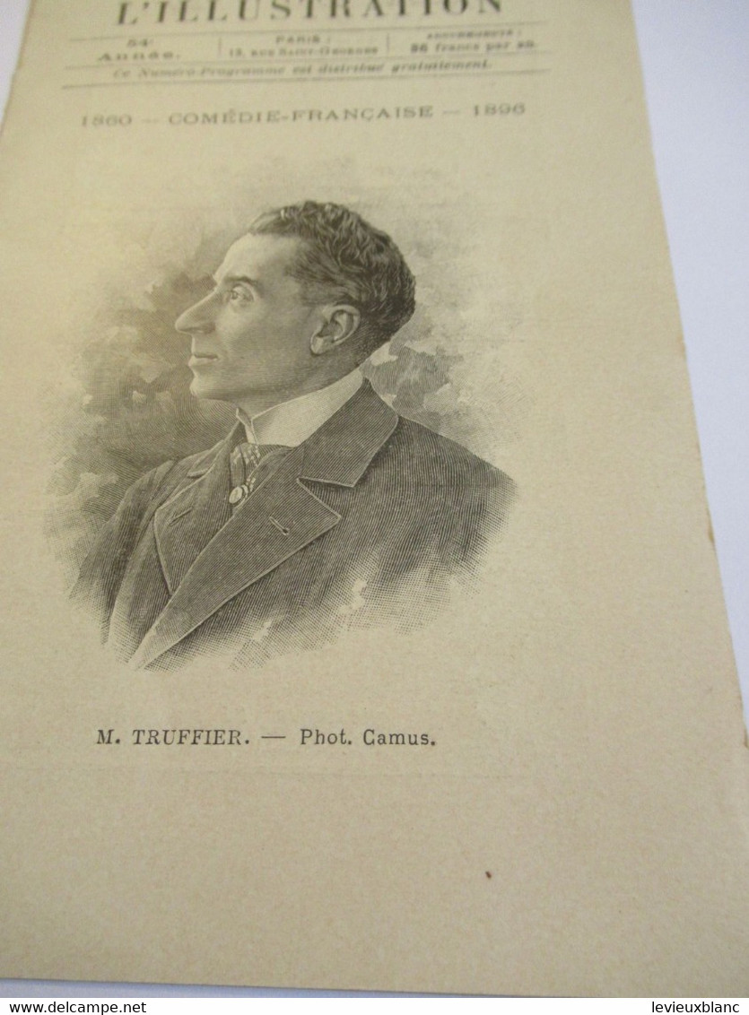 Petit Programme 2 Volets/Comédie Française/M TRUFFIER/Gringoire/l'es Femmes Savantes/L'Illustration/1896       COFIL18 - Programma's