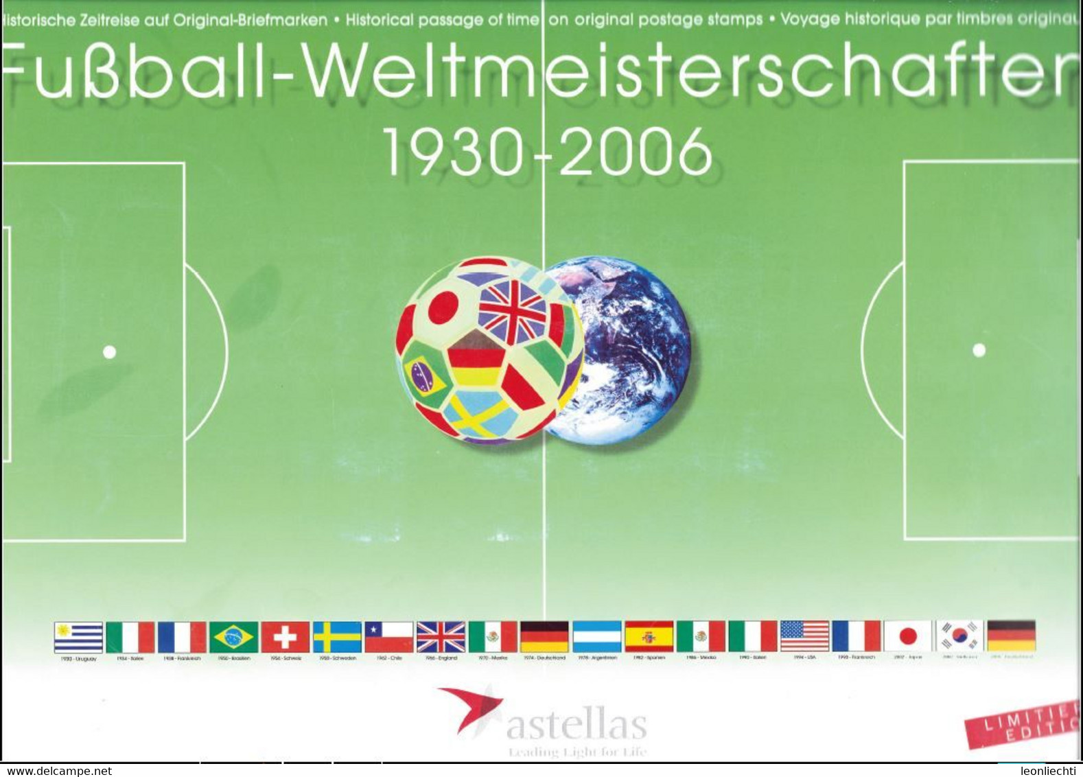 Kalender: Fussball - Weltmeisterschaften 1930 -2006 ( Astellas ) N° 08815 / 12000 Mit Original Briefmarken - Stamps - Other & Unclassified