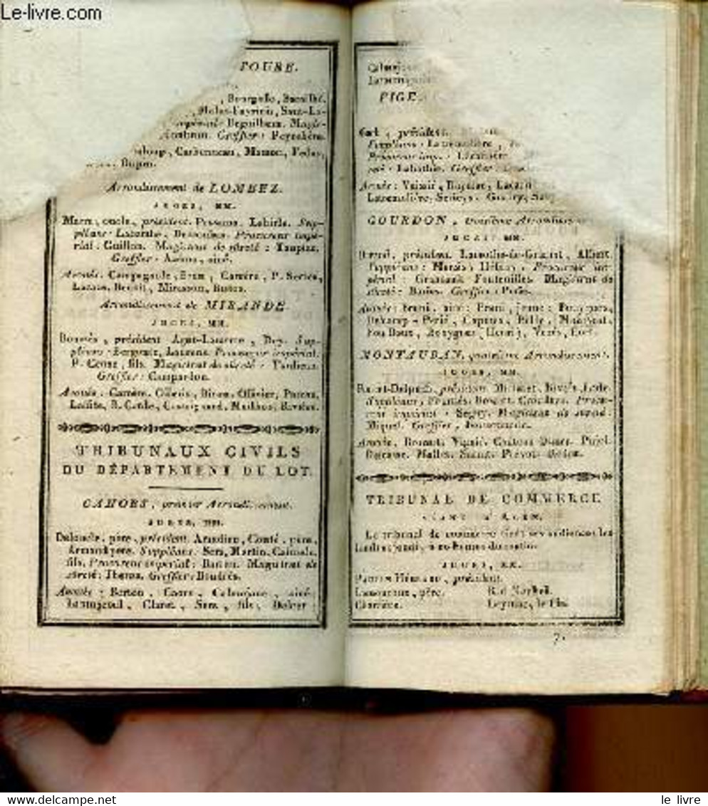Annuaire Ou Calendrier Du Département De Lot Et Garonne Pour L'an XIV : Et Du 23 Septembre 1805 Au 1er Janvier 1807 - Co - Diaries