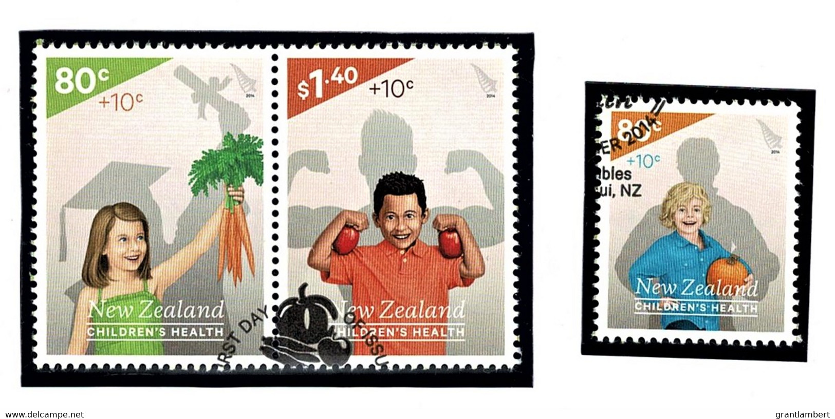 New Zealand 2014 Health - Veggie Garden Set Of 3 Used - Used Stamps