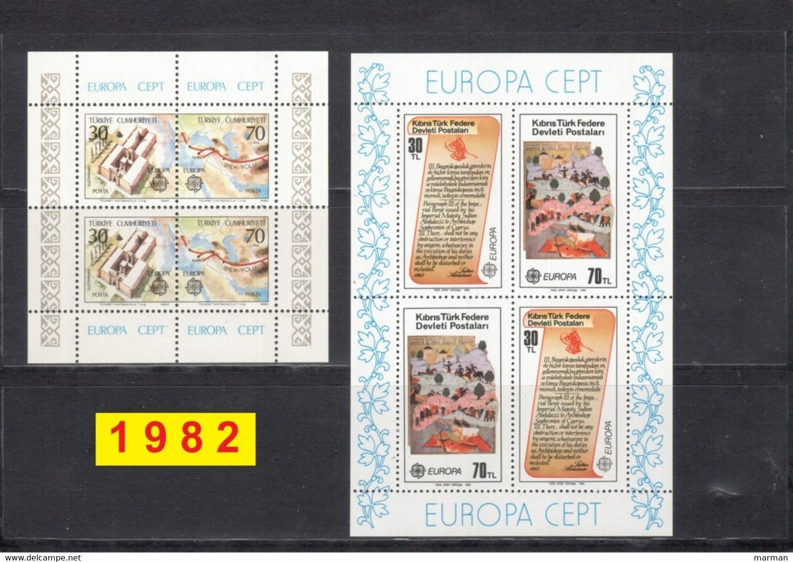 Europa CEPT 1982 Annata COMPLETA 67 Fbolli + 2 Foglietti Nuovi **/MNH - Années Complètes