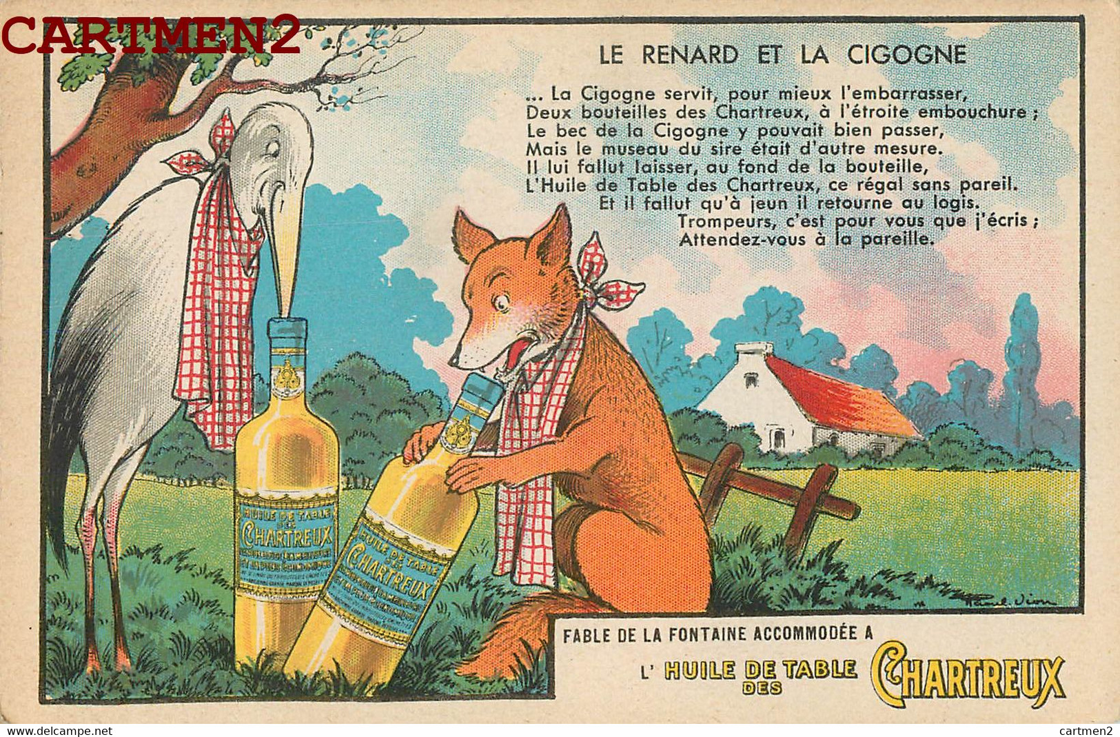 ILLUSTRATEUR BENJAMIN RARBIER PUBLICITE CHARTREUX - Rabier, B.