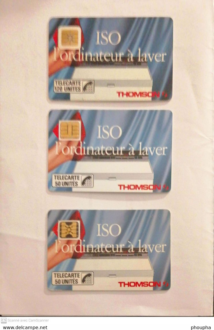 (F46...) /3 Cartes Iso Thomson. - 1989