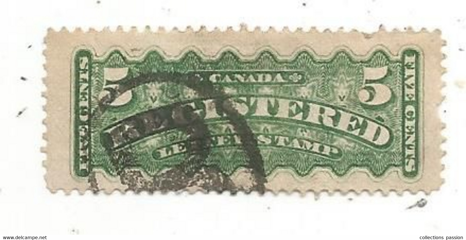 Timbre, CANADA,REGISTERED LETTER STAMP ,5 ,five Cents, Recommandé - Recommandés