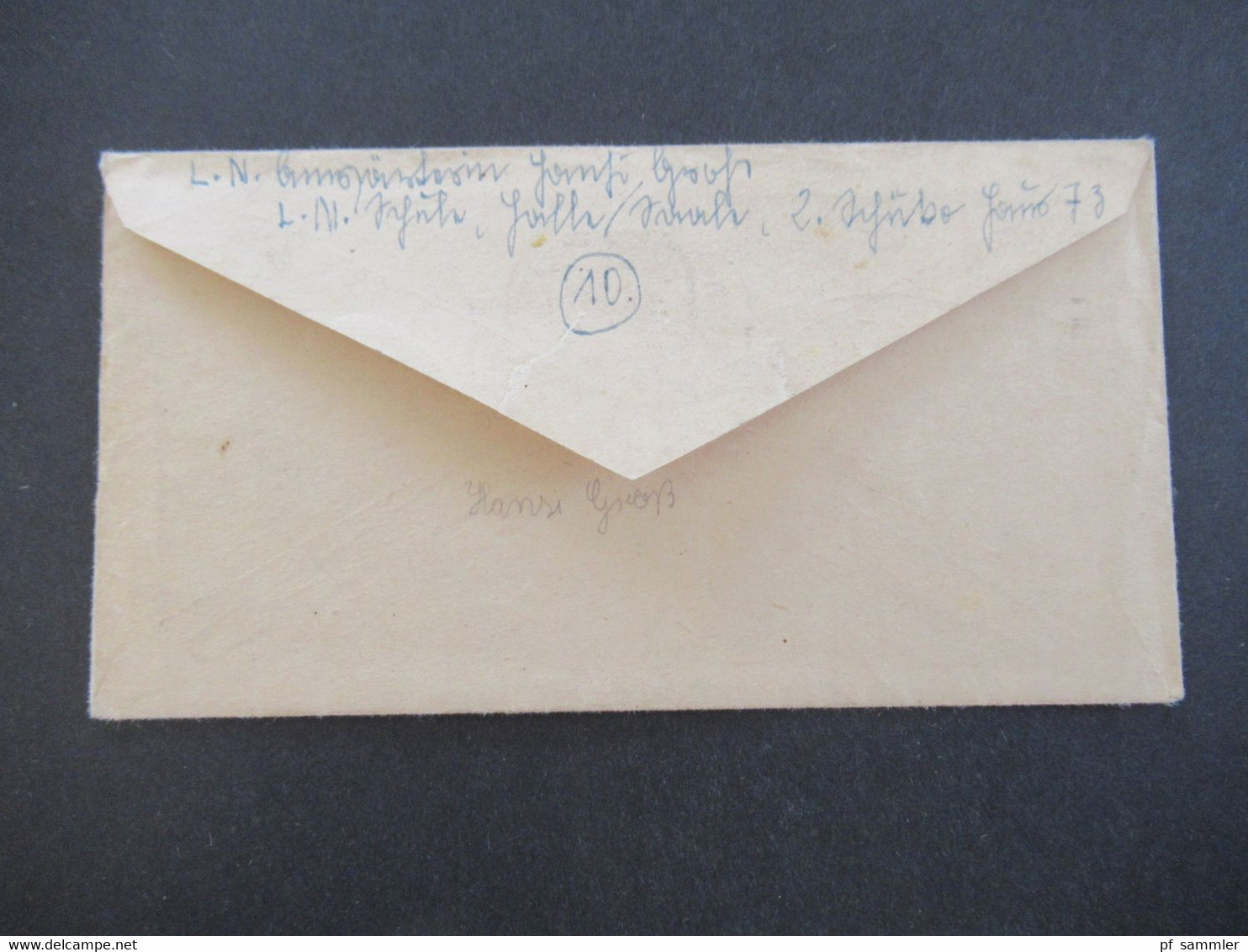 Feldpostbrief Mit Inhalt 2.WK 3.Reich 16.3.1945 Kurz Vor Ende Des 2.WK Werbestempel Halle (Saale) 8 Jugend Aufs Meer - Covers & Documents