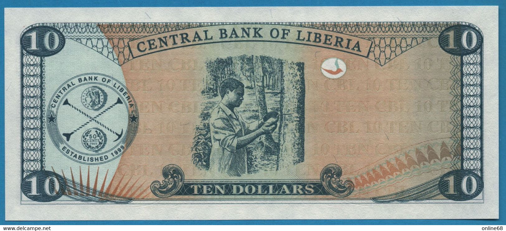 LIBERIA 10 DOLLARS 2011 # BH5739731 P# 27 Joseph Jenkins Roberts - Liberia