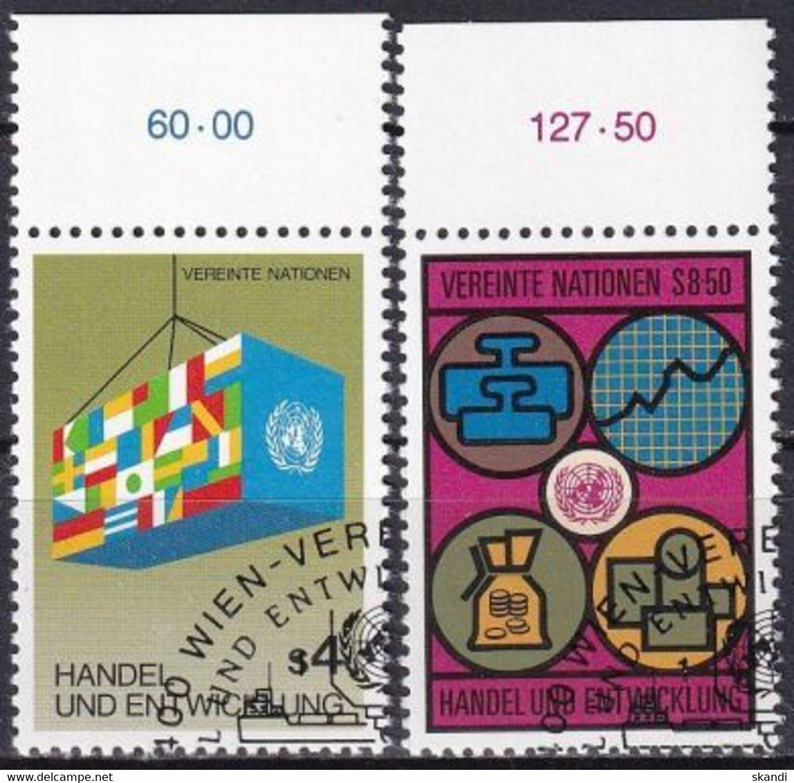 UNO WIEN 1983 Mi-Nr. 34/35 O Used - Aus Abo - Used Stamps