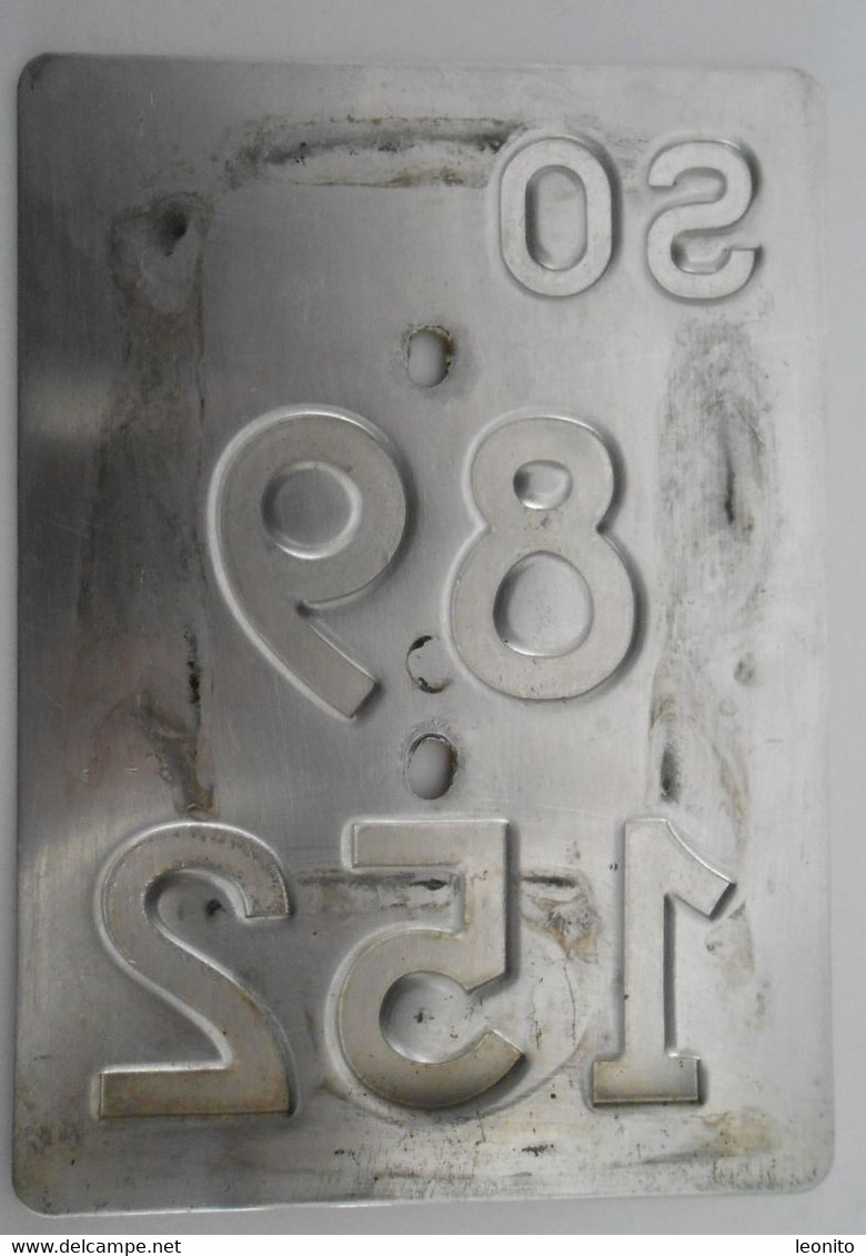 Velonummer Mofanummer Solothurn SO 89152 Ohne Vignette - Kennzeichen & Nummernschilder