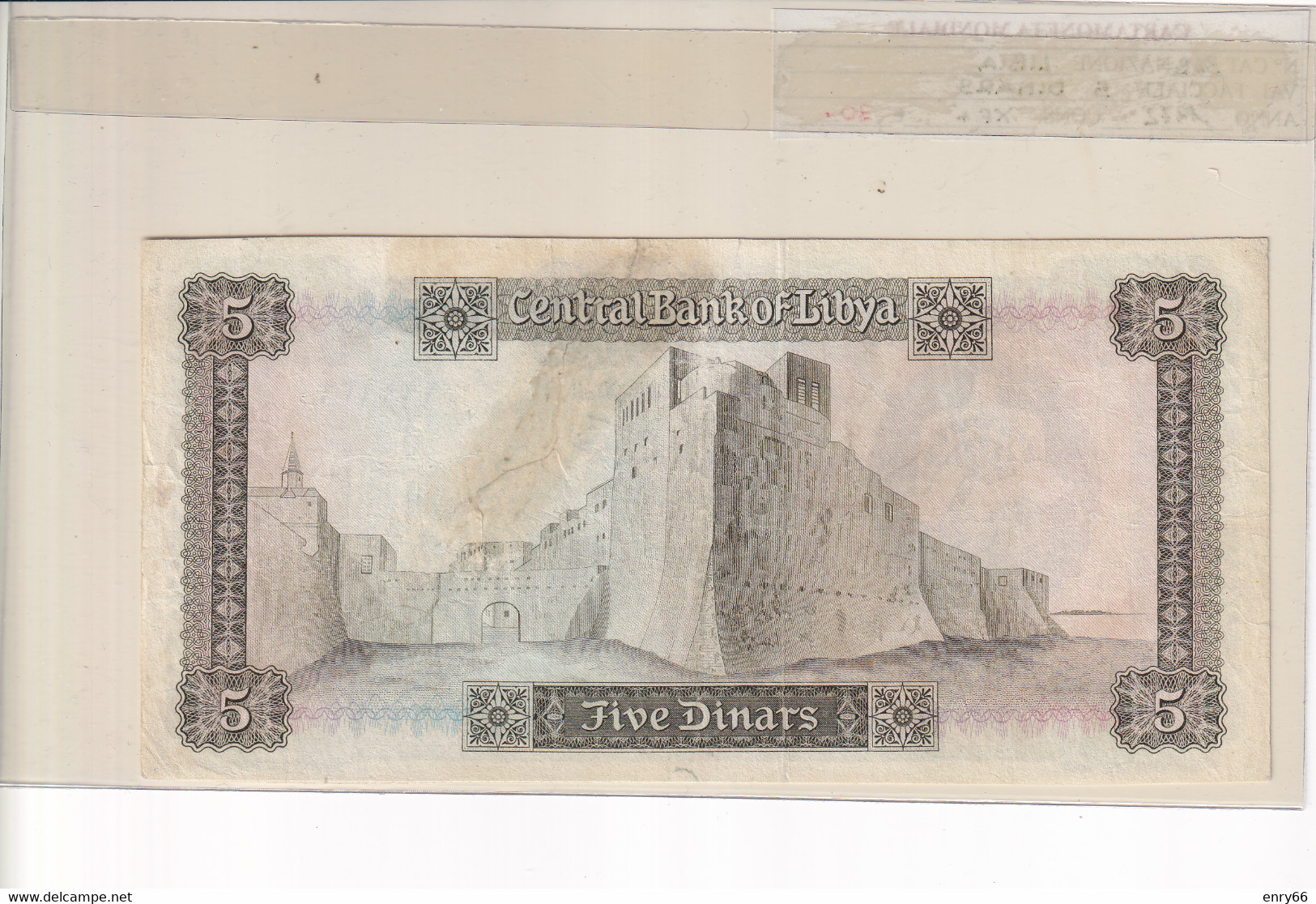 LIBIA 5 DINARS 1972 P36B - Libye