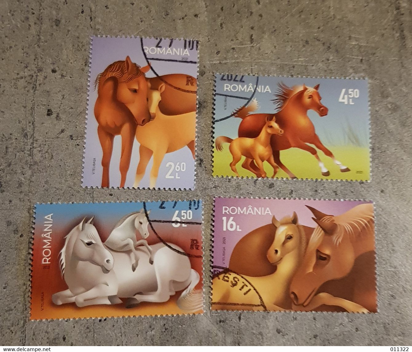 ROMÂNIA HORSES  SET USED - Used Stamps