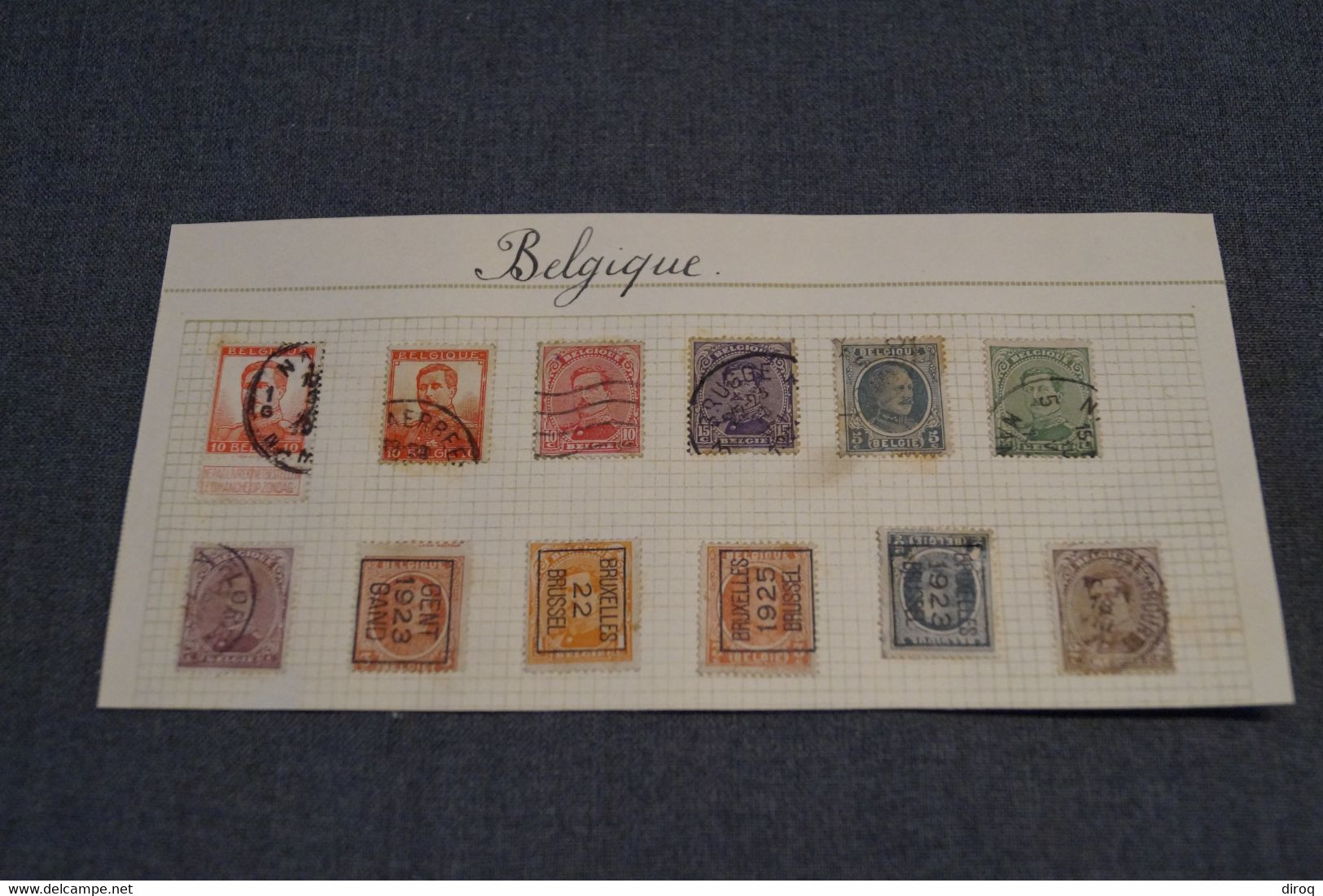 Superbe Lot De 12 Timbres Avec Belles Oblitérations,de 1921 à 1925 - Used Stamps