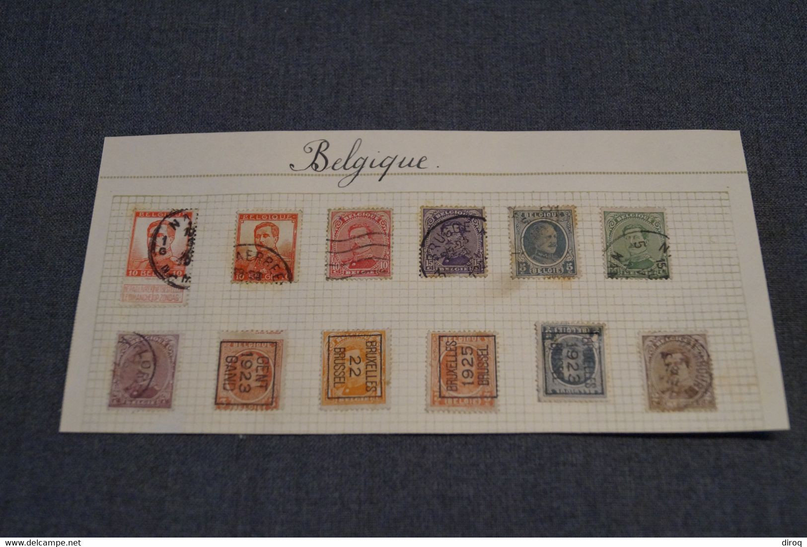 Superbe Lot De 12 Timbres Avec Belles Oblitérations,de 1921 à 1925 - Gebruikt