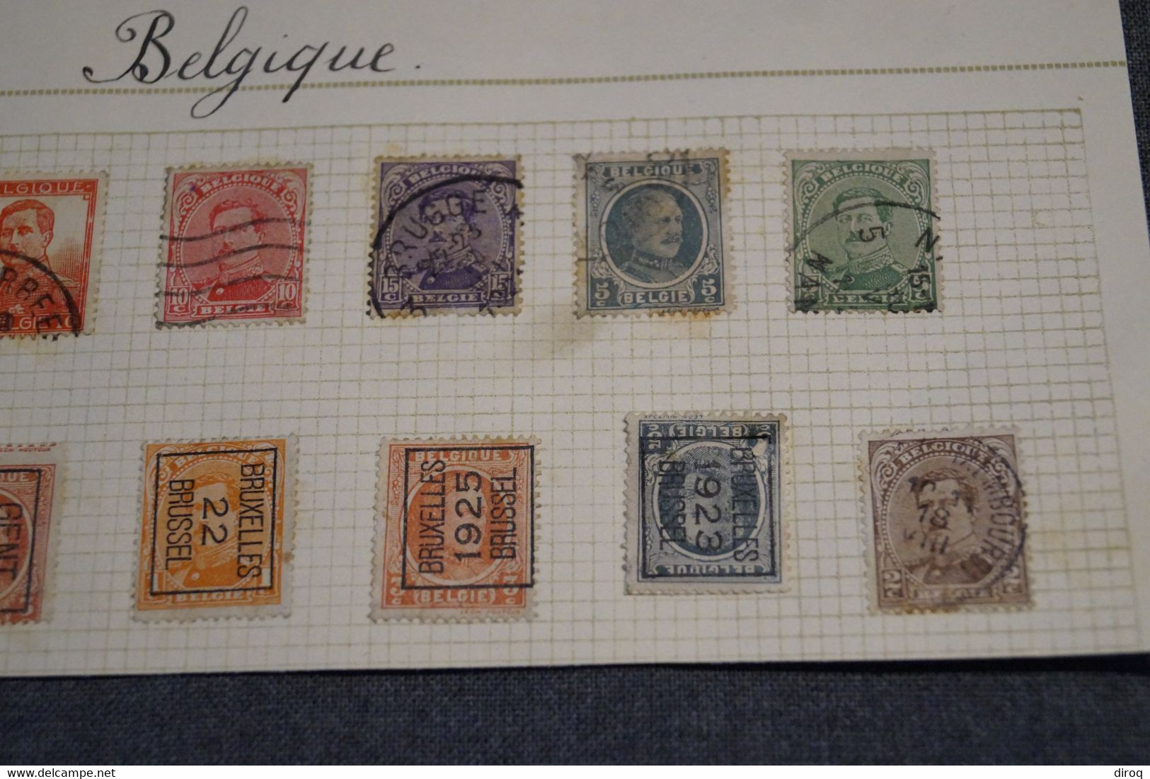 Superbe Lot De 12 Timbres Avec Belles Oblitérations,de 1921 à 1925 - Oblitérés