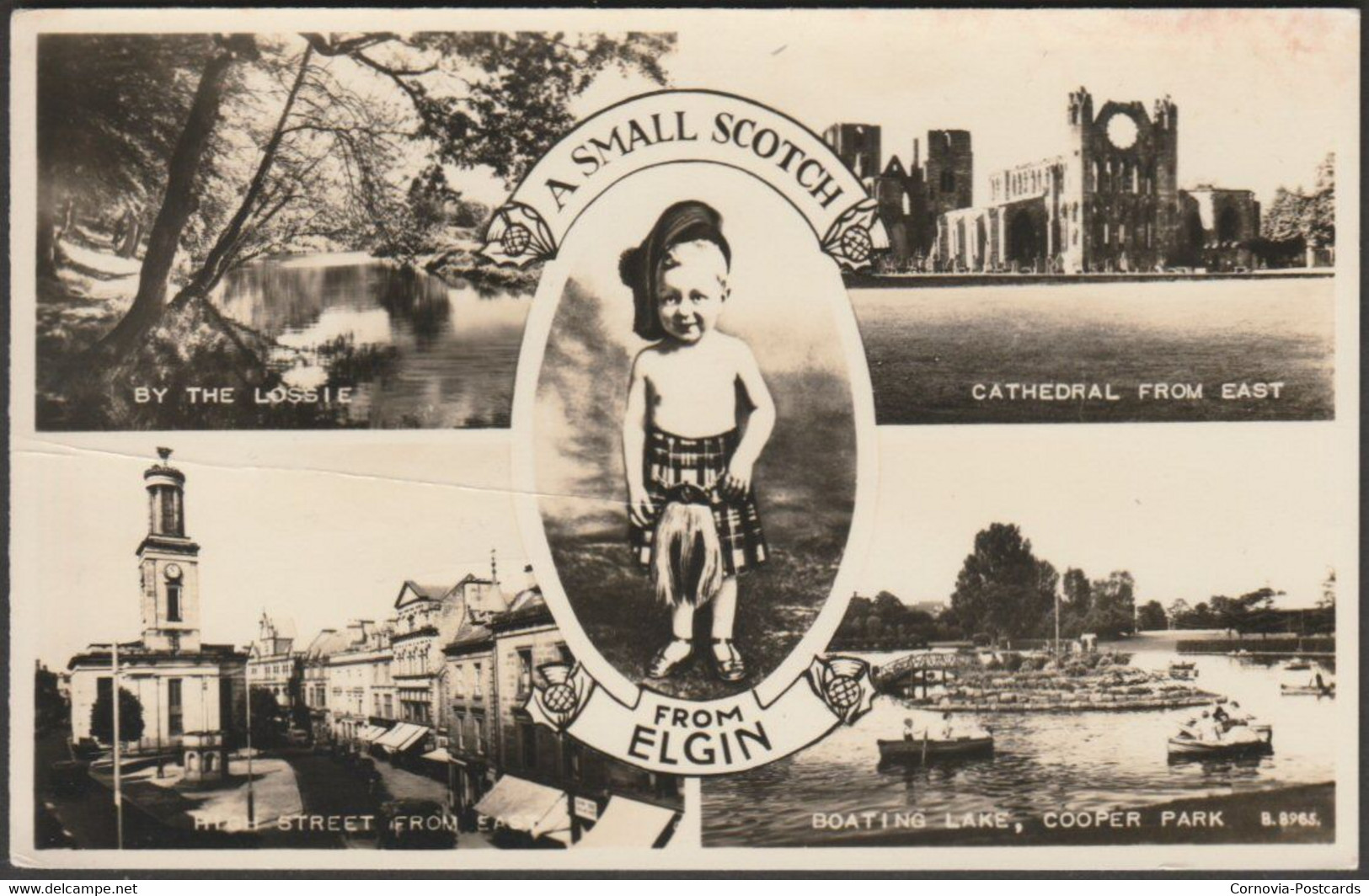 A Small Scotch From Elgin, Morayshire, 1957 - Valentine's RP Postcard - Moray