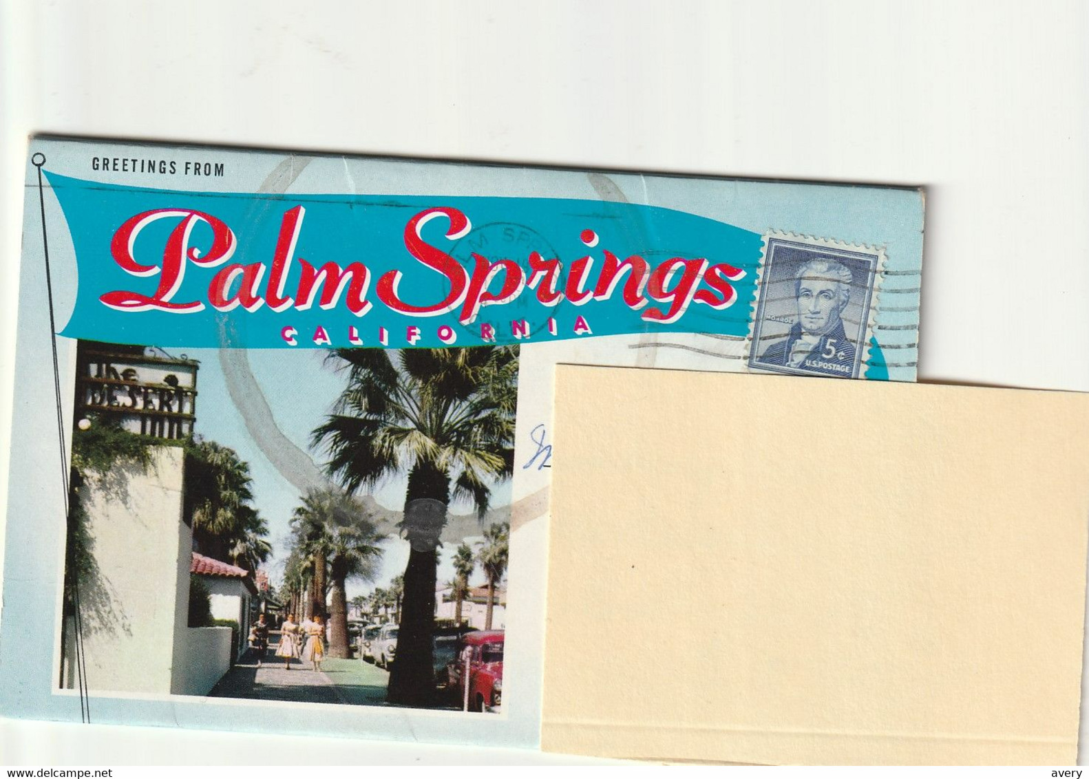 Souvenir Folder Of Greetings From Palm Springs, California - Palm Springs