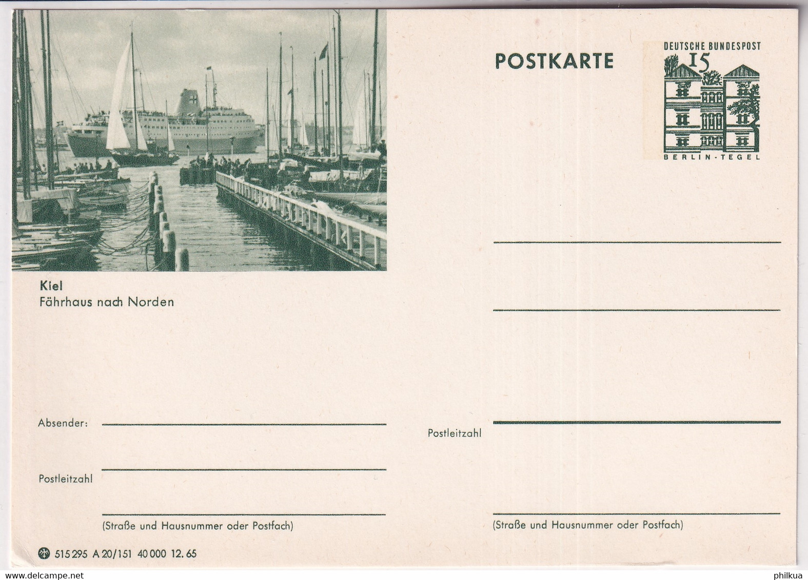 BRD Ganzsache - Schiffahrt: Segelschiffe, Boote - Expédition: Voiliers, Bateaux - Shipping: Sailing Ships, Boats - Marittimi