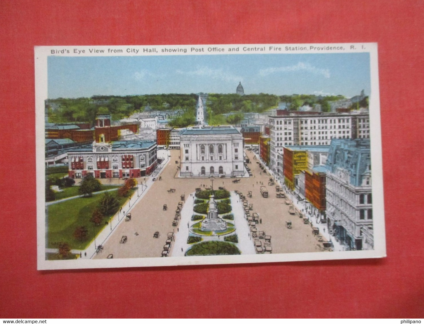 Birds Eye Post Office & Central Fire Station.   Providence   Rhode Island > Providence  Ref 5846 - Providence