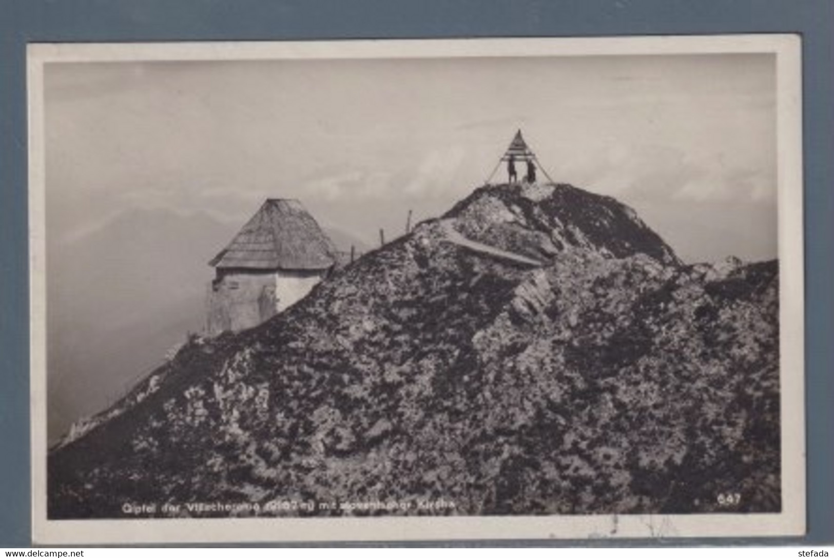 AUSTRIA  1931 GIPFEL VILLACHERALPE  MIT SLOVENISCHER KIRCHE  VIAGGIATA - St. Veit An Der Glan