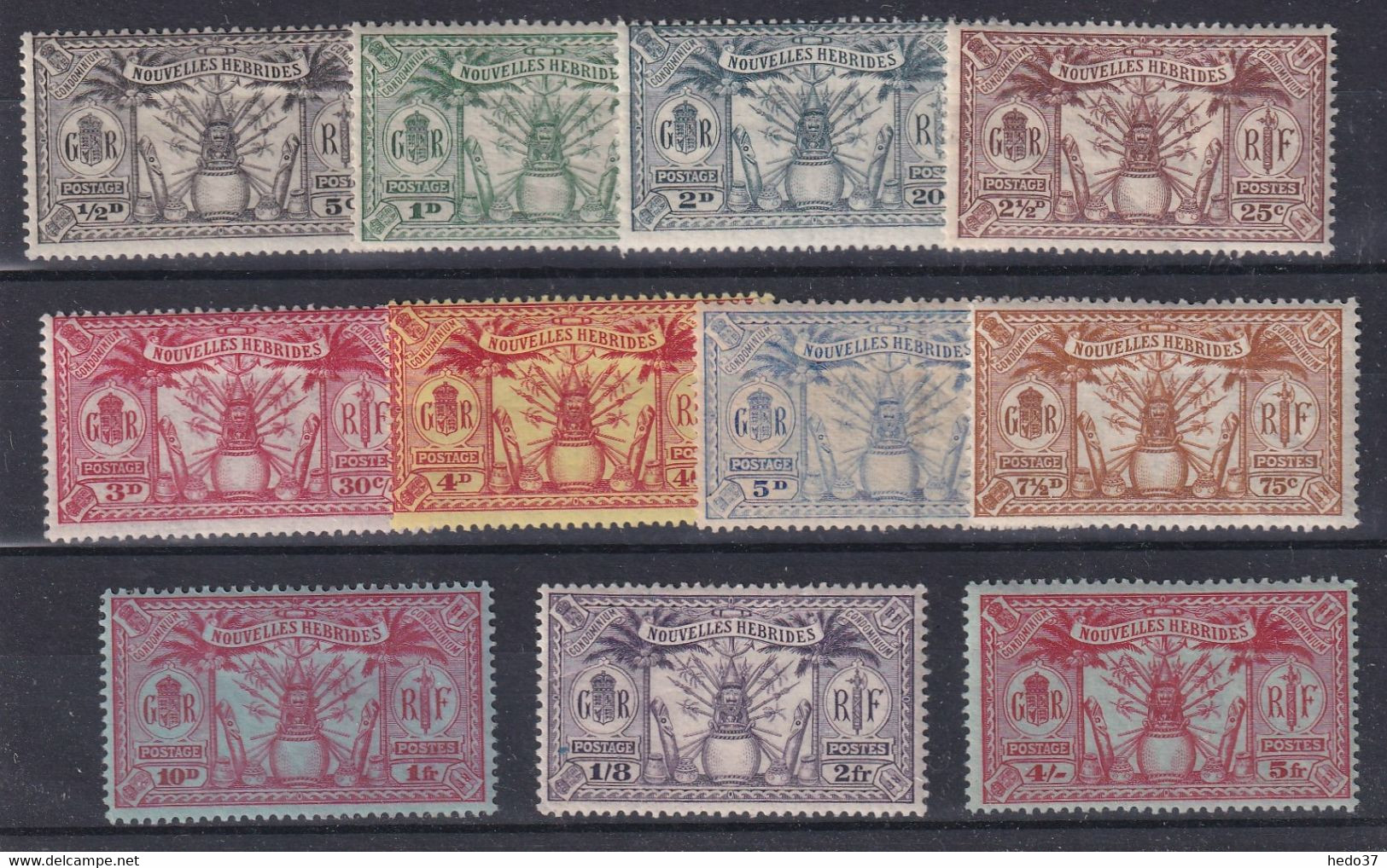 Nouvelles Hébrides N°80/90 - Neuf * Avec Charnière - TB - Unused Stamps