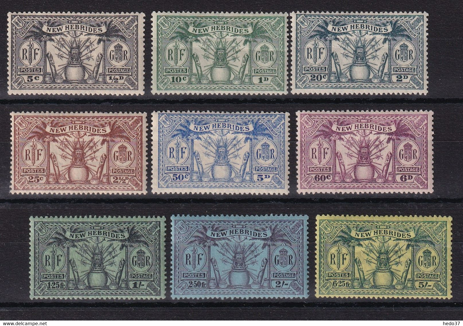 Nouvelles Hébrides N°91/99 - Neuf * Avec Charnière - TB - Unused Stamps