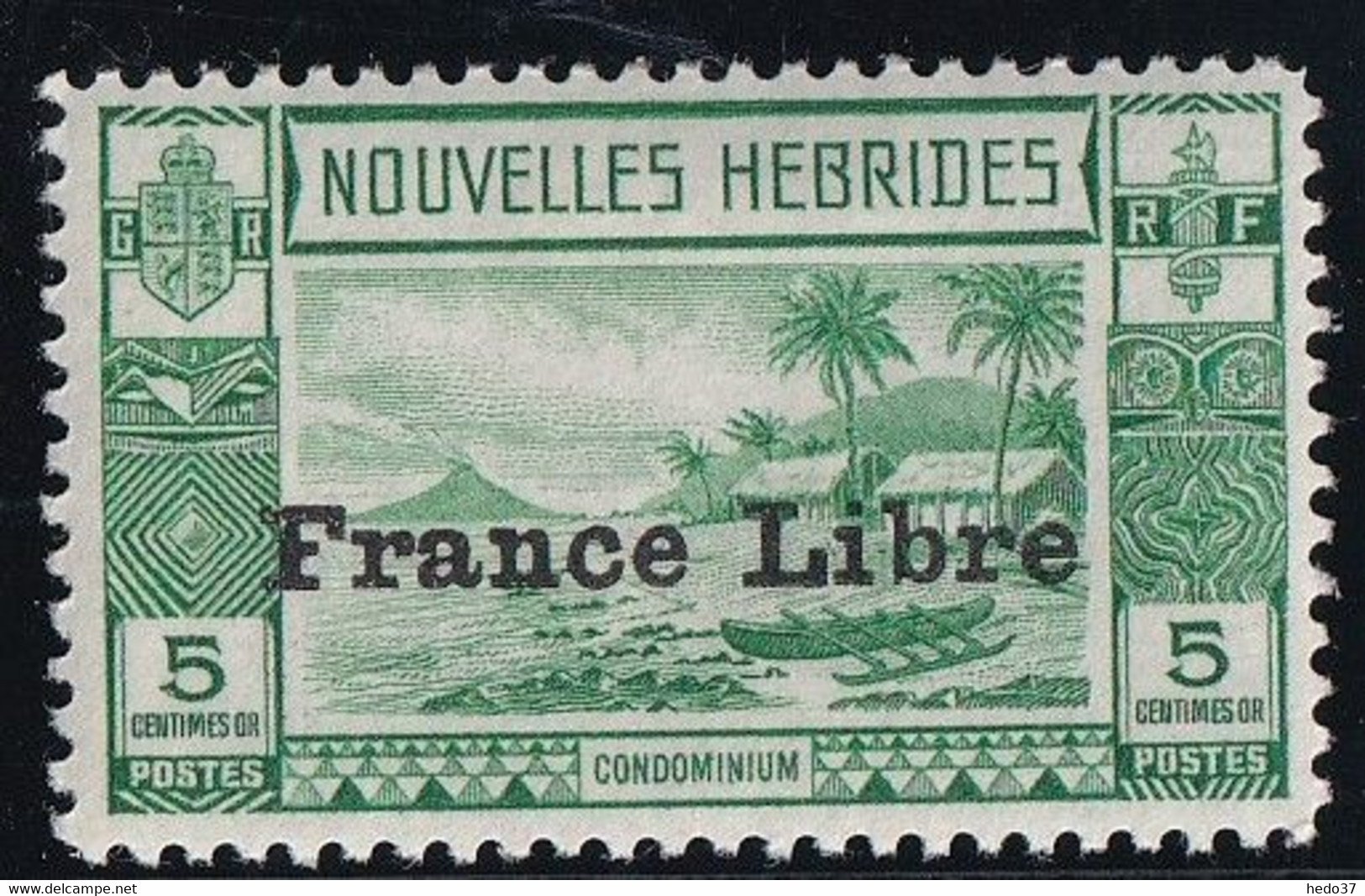 Nouvelles Hébrides N°124 - Neuf * Avec Charnière - TB - Unused Stamps