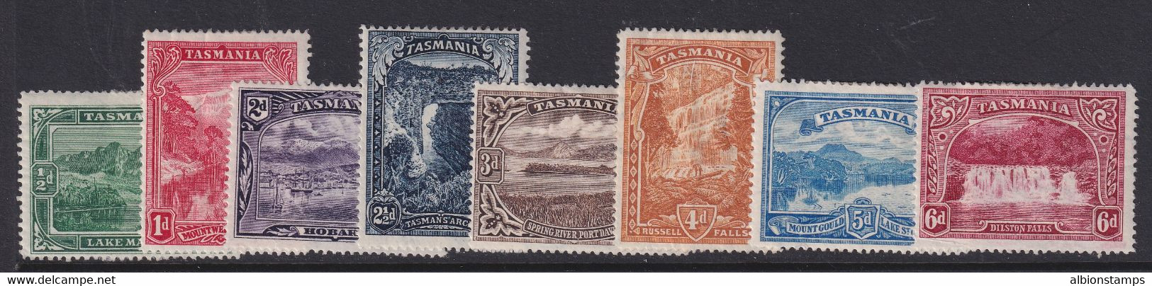 Tasmania (Australian States), Scott 86-93 (SG 229-236), MHR - Mint Stamps