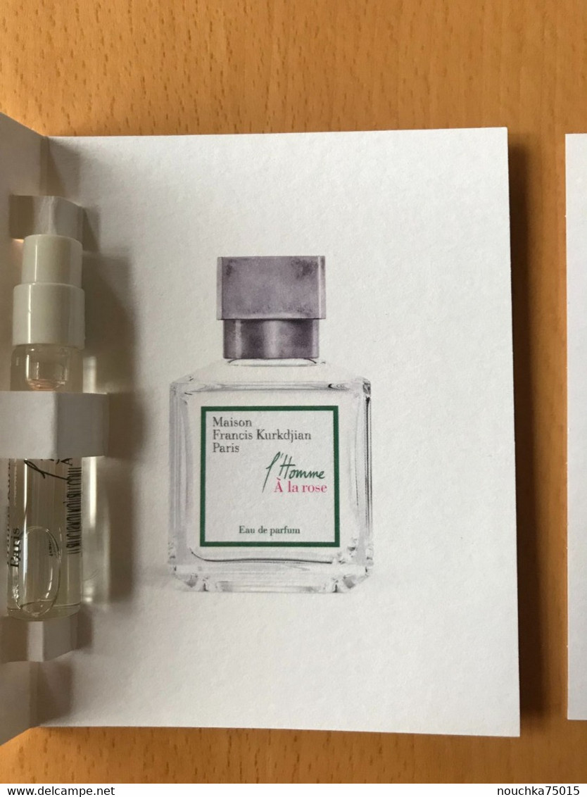 Maison Francis Kurkdjian - Lot De 2 échantillons Sous Cartes - Perfume Samples (testers)