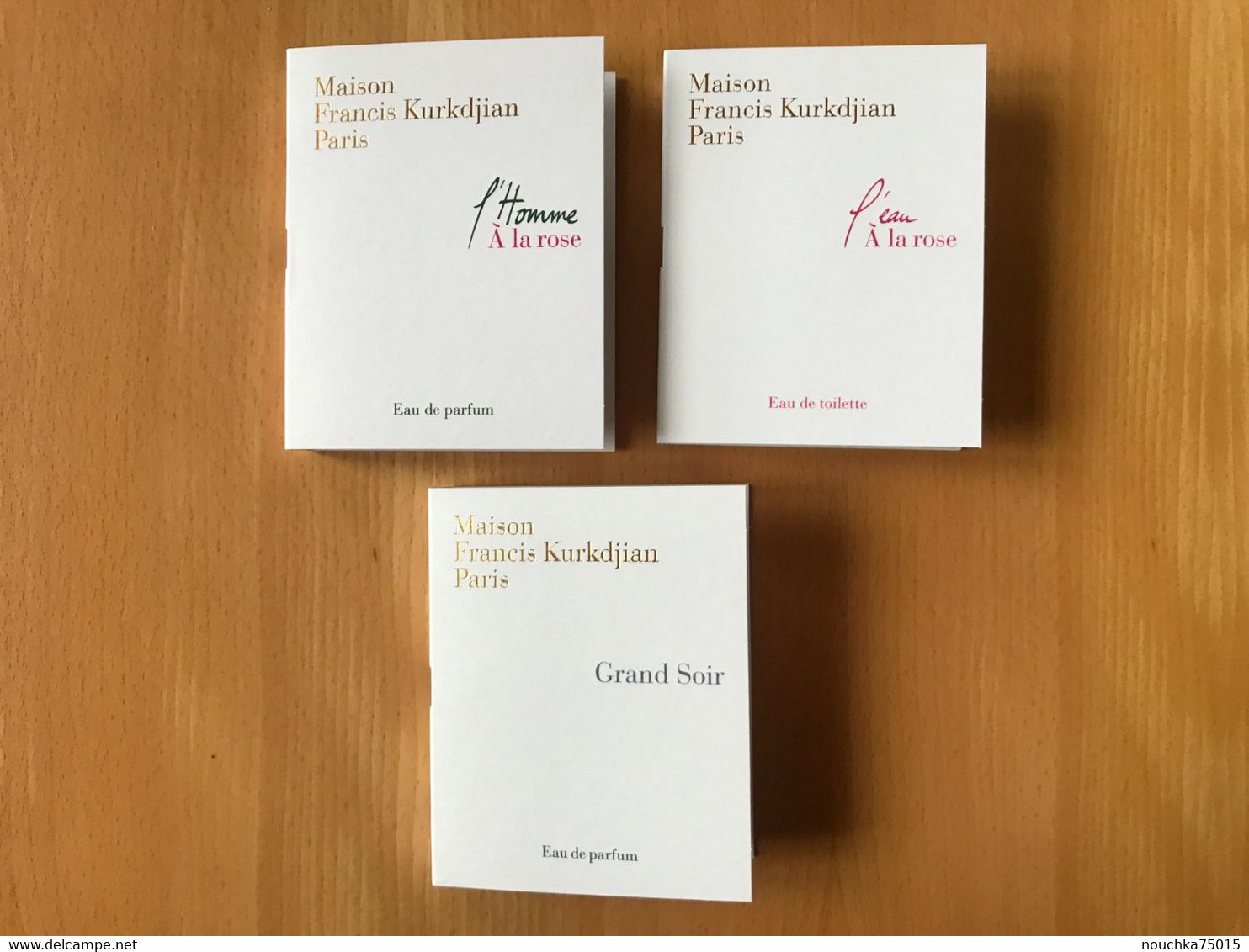 Maison Francis Kurkdjian - Lot De 3 échantillons Sous Cartes - Campioncini Di Profumo (testers)