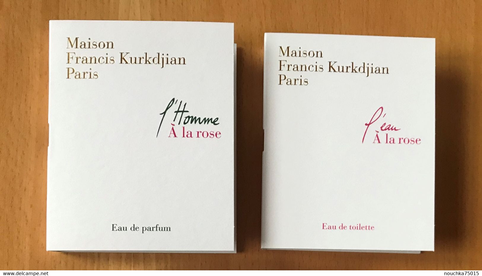 Maison Francis Kurkdjian - Lot De 3 échantillons Sous Cartes - Echantillons (tubes Sur Carte)