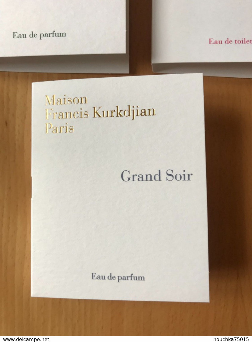 Maison Francis Kurkdjian - Lot De 3 échantillons Sous Cartes - Parfumproben - Phiolen