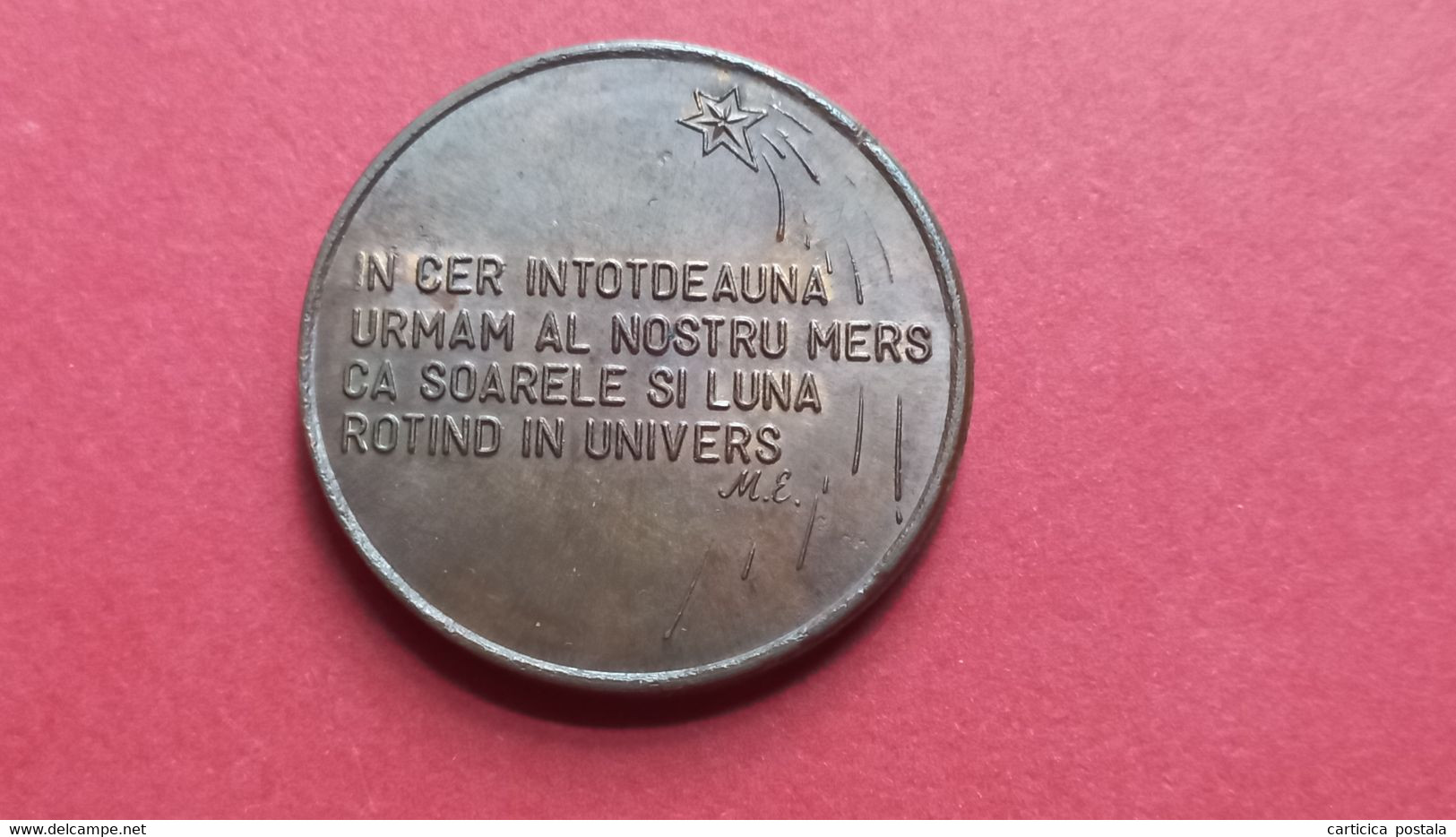Romania Rumanien Medalie Mihai Eminescu - Adel
