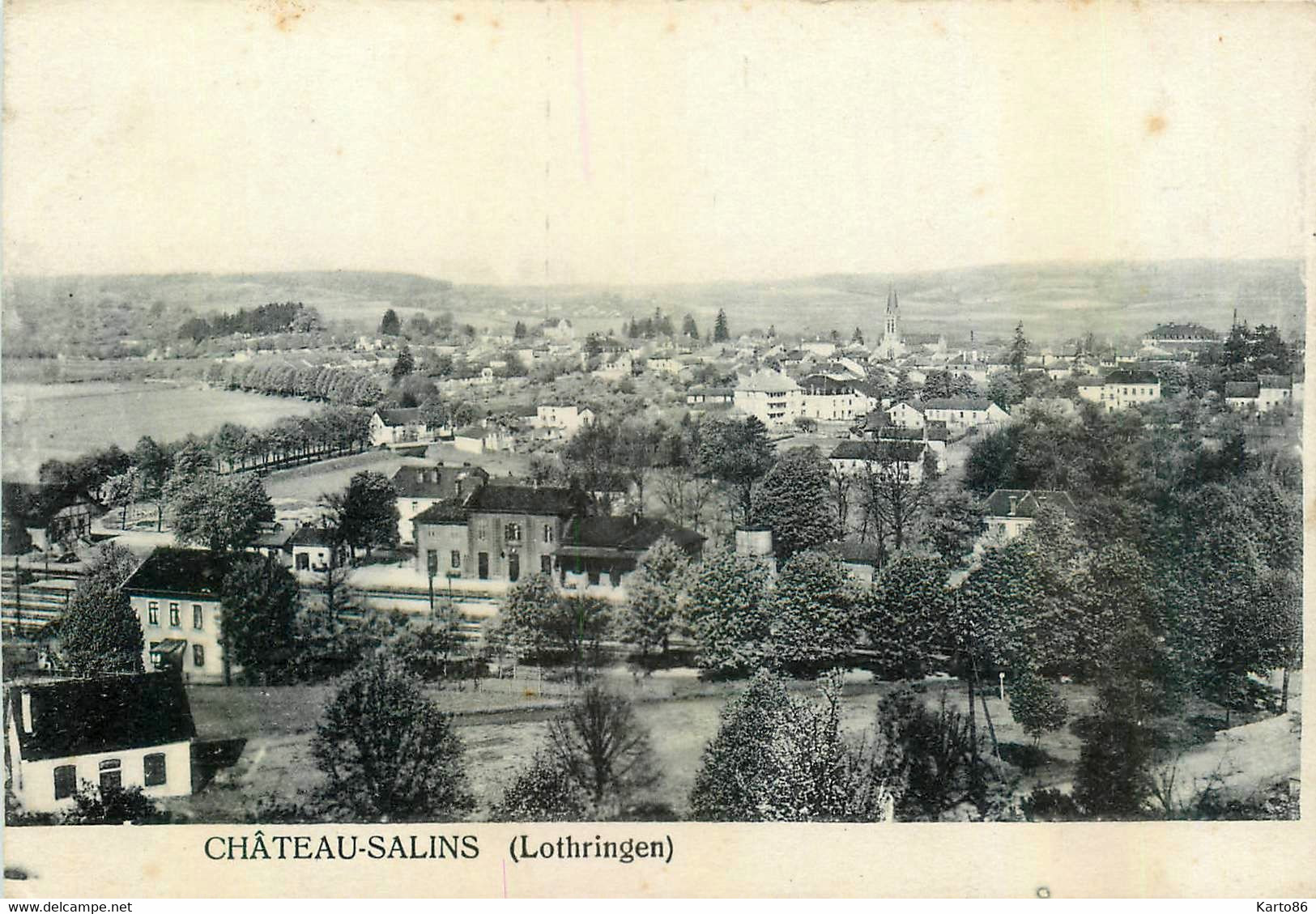 Château Salins * Vue Générale Du Village - Chateau Salins