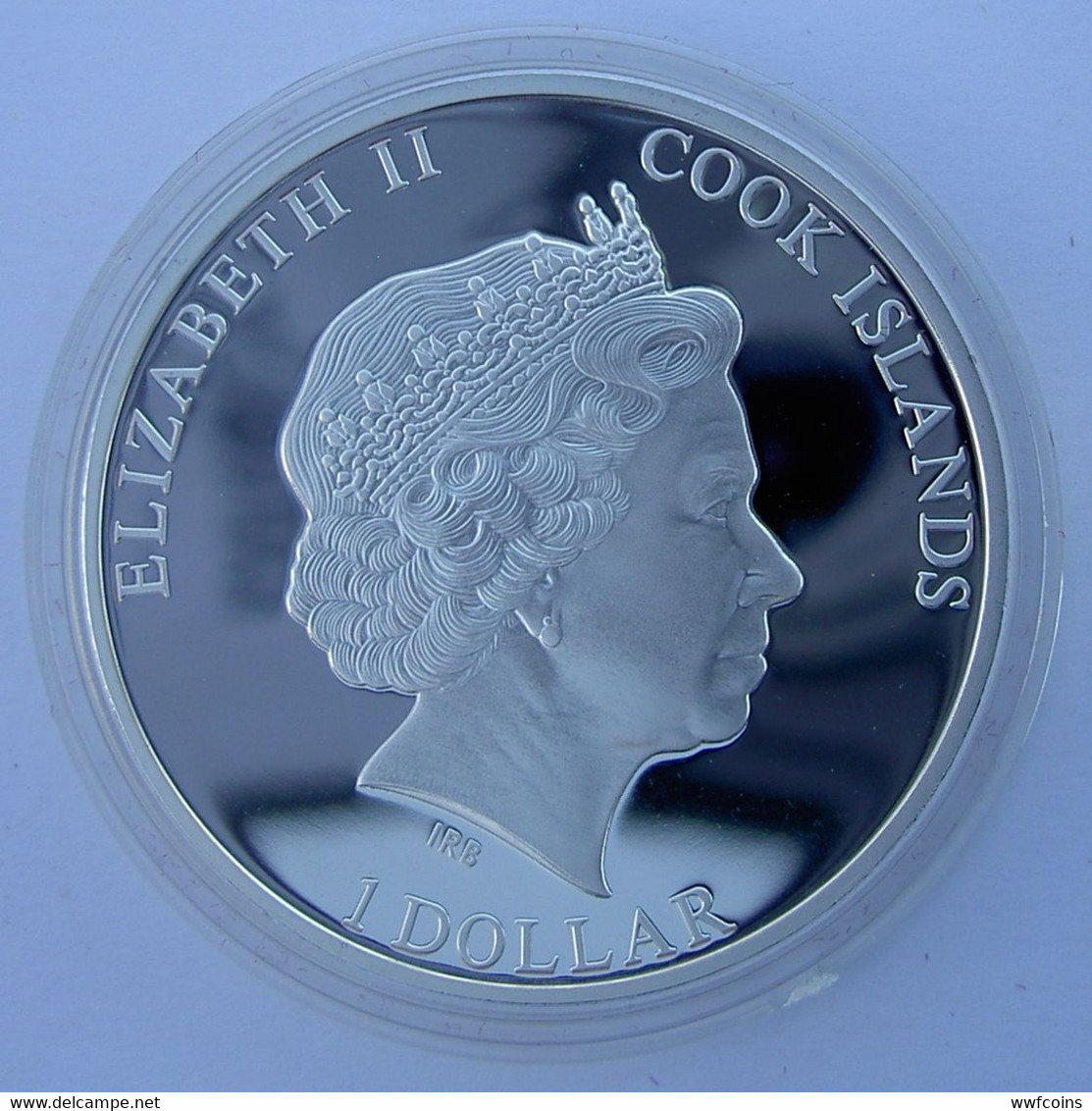 COOK ISLANDS 1 $ 2012 TUTANKHAMUN HISTORY OF EGYPT WEIGHT 26g CONSERVAZIONE FONDO SPECCHIO UNC - Cook