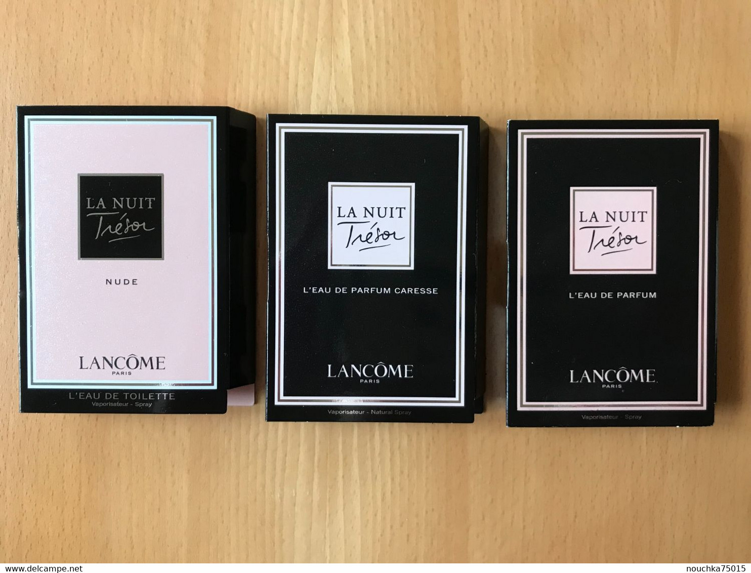 Lancôme - La Nuit Trésor, Lot De 3 échantillons Différents - Echantillons (tubes Sur Carte)