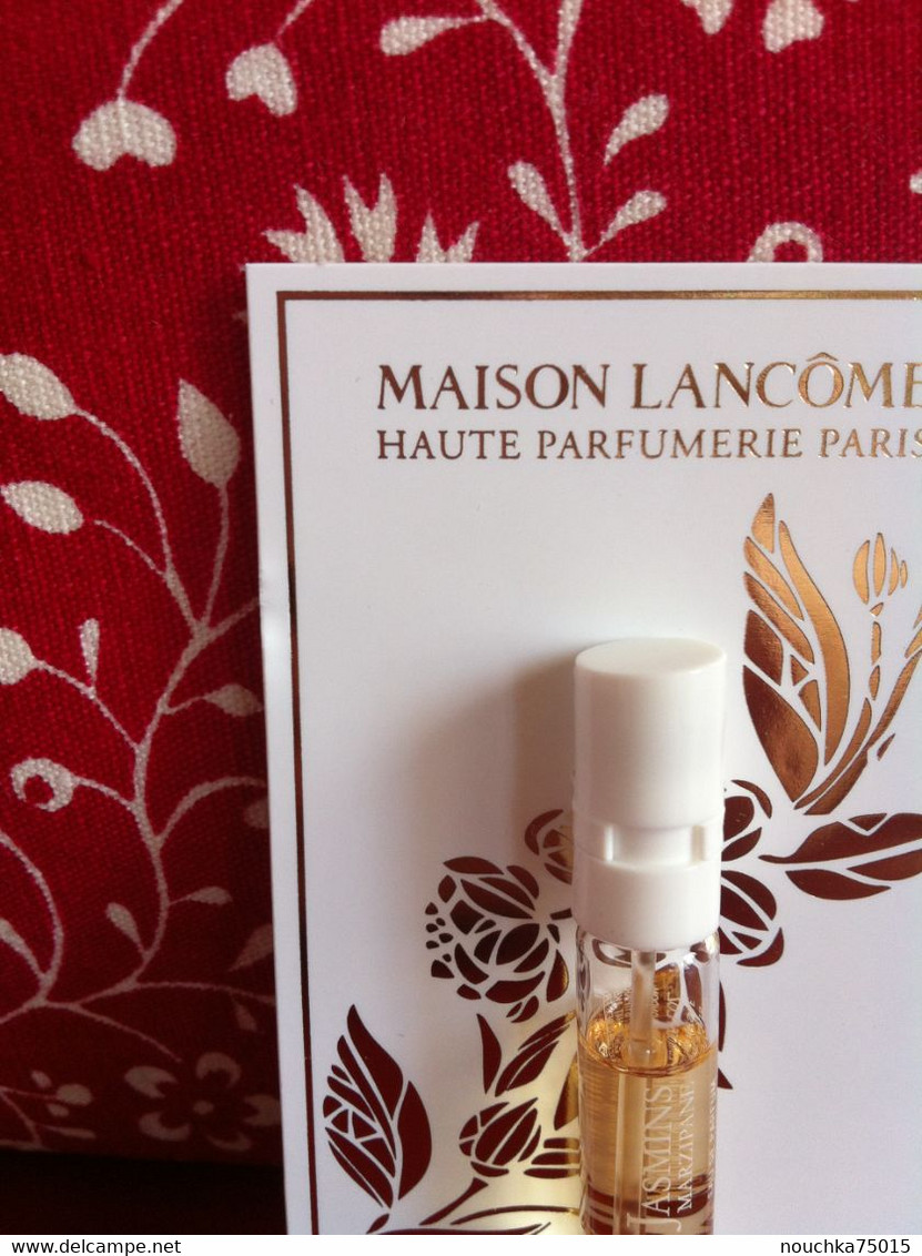 Lancôme - Les Grands Crus, Jasmins - échantillon Sur Très Belle Carte De Collection - Parfums - Stalen